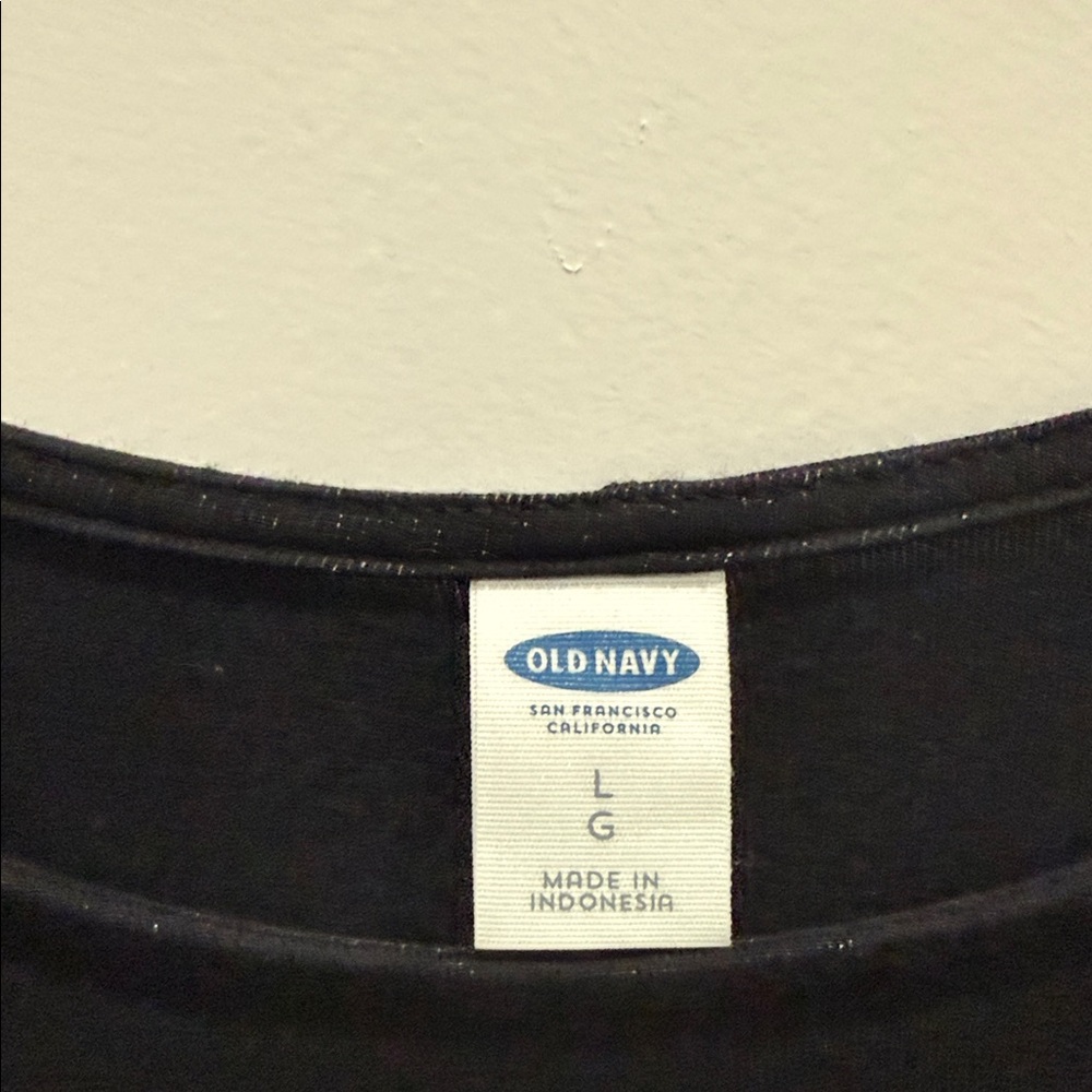 Old Navy Classic Black Ling Sleeve Dress - Picture 2 of 3